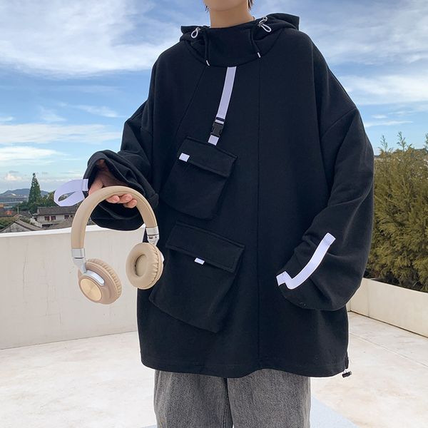 men s hoodies sweatshirts men ribben mens hip hop pullover streetwear casual fashion clothes cool japan style 230223, Black
men s hoodies sweatshirts men ribben mens hip hop pullover streetwear casual fashion clothes cool japan style 230223, Black