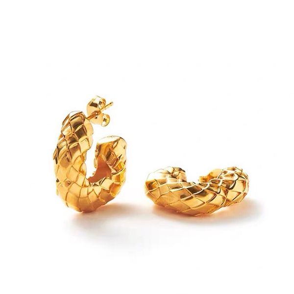 botiega scaly pattern earrings designer studs dangle for woman gold plated 18k official reproductions classic style never fade anniversary g, Silver
botiega scaly pattern earrings designer studs dangle for woman gold plated 18k official reproductions classic style never fade anniversary g, Silver