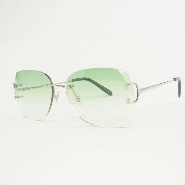 vintage rimless c wire sunglasses men oversize eyewear for summer diamond cutting glasses metal frame new fashion factory sun glasses 70%off, White;black
vintage rimless c wire sunglasses men oversize eyewear for summer diamond cutting glasses metal frame new fashion factory sun glasses 70%off, White;black