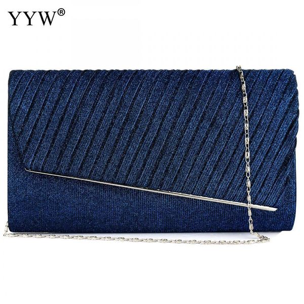 

evening bags blue clutch evening bag with chain crossbody bags for women fashion wedding party luxury clutches and purse female sac 230223