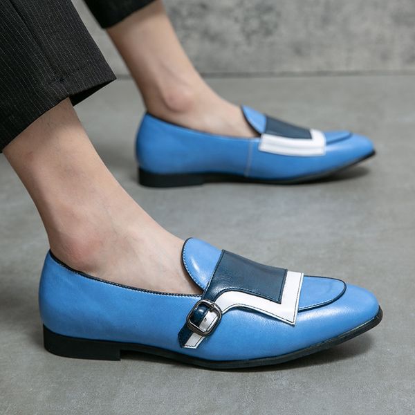 dress shoes fashion blue men's size 38 48 casual loafers party slip on leather for zapatos hombre 230223, Black
dress shoes fashion blue men's size 38 48 casual loafers party slip on leather for zapatos hombre 230223, Black