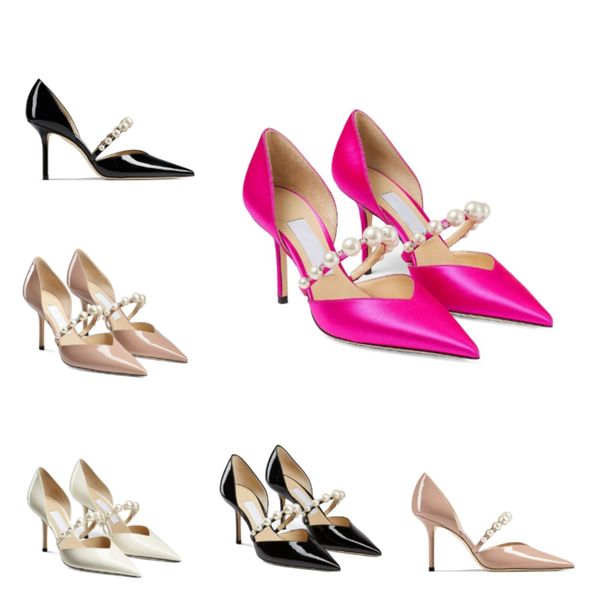 fashion summer luxury aurelie women's sandal shoes white pointed toe pumps with pearl embellishment high heels party wedding shoe with, Black
fashion summer luxury aurelie women's sandal shoes white pointed toe pumps with pearl embellishment high heels party wedding shoe with, Black
