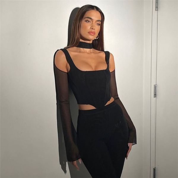 women's t-shirt gothic y2k tshirts long sleeve short seethrough hollow out slimfit blouse solid color navel pullover 230223, White
women's t-shirt gothic y2k tshirts long sleeve short seethrough hollow out slimfit blouse solid color navel pullover 230223, White
