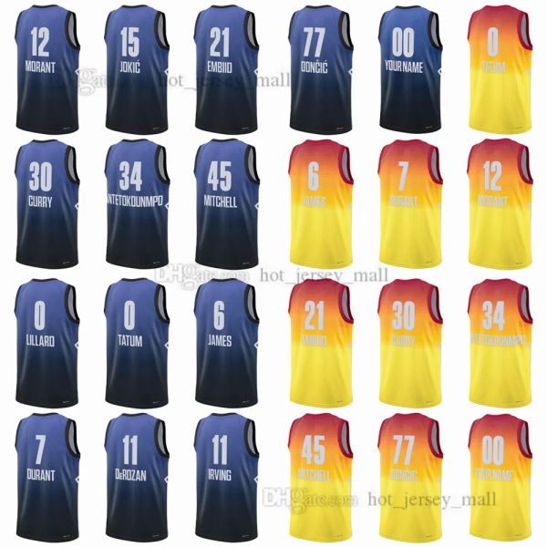 custom 2023 all-star printed basketball jerseys lillard tatum james durant derozan irving morant jokic embiid curry antetokounmpo mitchell d, Black;red
custom 2023 all-star printed basketball jerseys lillard tatum james durant derozan irving morant jokic embiid curry antetokounmpo mitchell d, Black;red