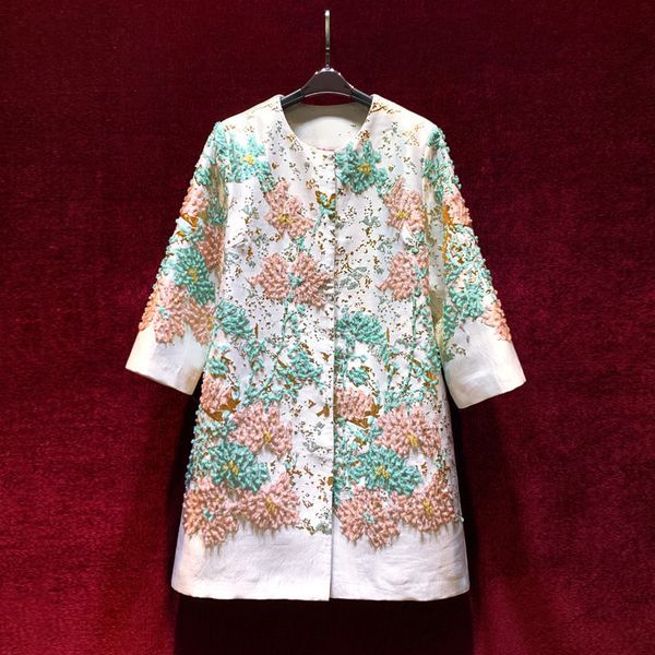 women's jackets embroidery flower for women retro luxury long coats windbreaker lady spring fashion slim outerwear mujer streetwear 230, Black;brown
women's jackets embroidery flower for women retro luxury long coats windbreaker lady spring fashion slim outerwear mujer streetwear 230, Black;brown