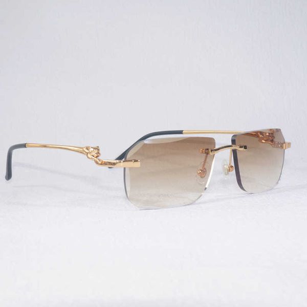 vintage leopard diamond cut rimless sunglasses retro pchromic shades men goggles clear glasses women eyewear new fashion factory sun glasses, White;black
vintage leopard diamond cut rimless sunglasses retro pchromic shades men goggles clear glasses women eyewear new fashion factory sun glasses, White;black