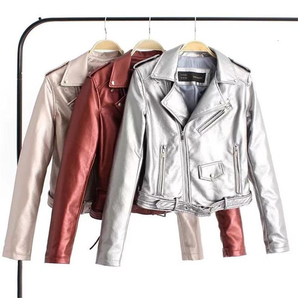 women's jackets pu leather coat long sleeve lapel short zipper bright fashion leisure punk fan car sxl 230222, Black;brown
women's jackets pu leather coat long sleeve lapel short zipper bright fashion leisure punk fan car sxl 230222, Black;brown