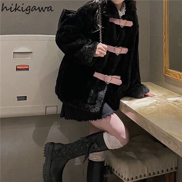 womens jackets harajuku for women thicked japanese winter clothing ropa mujer loose casual furry warm fashion coat y2k 27j471 230223, Black;brown
womens jackets harajuku for women thicked japanese winter clothing ropa mujer loose casual furry warm fashion coat y2k 27j471 230223, Black;brown