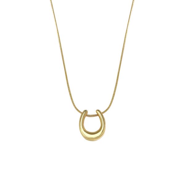 european and american niche design titanium steel u-shaped pendant geometric necklace simple fashion collarbone chain daily commuting collar, Silver
european and american niche design titanium steel u-shaped pendant geometric necklace simple fashion collarbone chain daily commuting collar, Silver