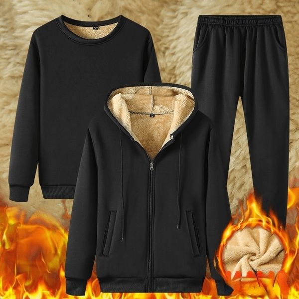 men's tracksuits winter wool warm cotton clothes three piece thick plush sports suit casual sportswear 230222, Gray
men's tracksuits winter wool warm cotton clothes three piece thick plush sports suit casual sportswear 230222, Gray