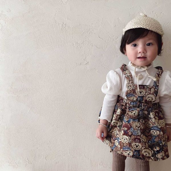 girl's dresses 2021 autumn new children cartoon dress baby girl sleeveless strap dress bear print kids dress animal pattern dress girls, Red;yellow
girl's dresses 2021 autumn new children cartoon dress baby girl sleeveless strap dress bear print kids dress animal pattern dress girls, Red;yellow