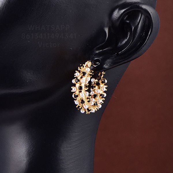 botiega circular earrings designer studs dangle for woman gold plated 18k diamond luxury official reproductions never fade premium gifts 008, Silver
botiega circular earrings designer studs dangle for woman gold plated 18k diamond luxury official reproductions never fade premium gifts 008, Silver