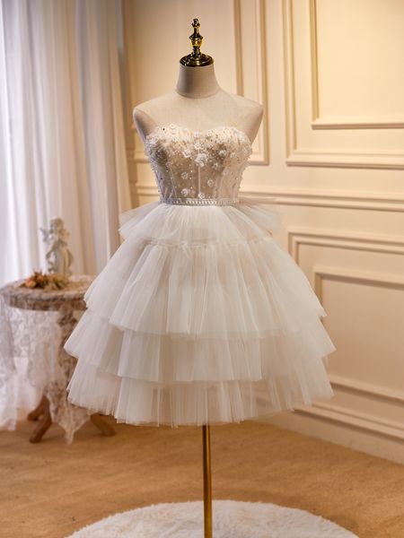 short prom dresses 2023 ivory ball gown party dresses sweetheart sleeveless lace-up with zipper back homecoming dresses, Black
short prom dresses 2023 ivory ball gown party dresses sweetheart sleeveless lace-up with zipper back homecoming dresses, Black