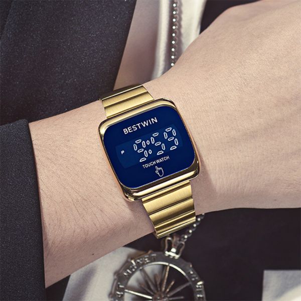 wristwatches luxury square men digital fashion smart sports watch electron waterproof gifts relogio drop sale 230223, Slivery;brown
wristwatches luxury square men digital fashion smart sports watch electron waterproof gifts relogio drop sale 230223, Slivery;brown