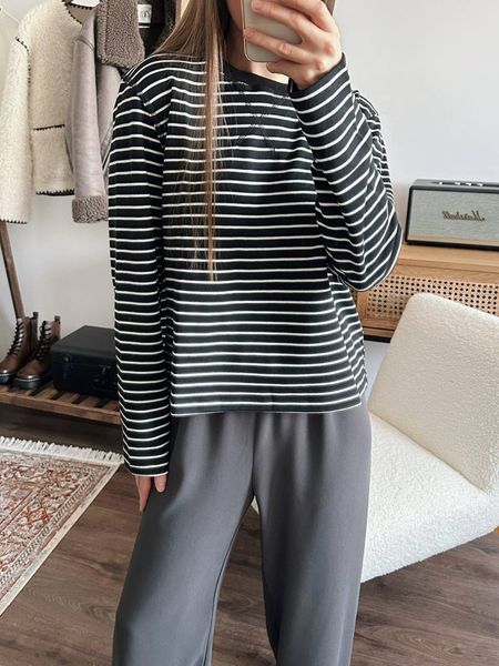 women's hoodies sweatshirts yenkye 2023 women vintage striped casual long sleeve o neck female basic pullovers 230223, Black
women's hoodies sweatshirts yenkye 2023 women vintage striped casual long sleeve o neck female basic pullovers 230223, Black