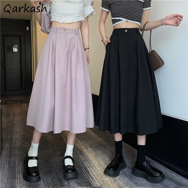 skirt mujer solid pockets aline high waist ins chic college elegant retro allmatch cool korean style summer sweet 230223, Black
skirt mujer solid pockets aline high waist ins chic college elegant retro allmatch cool korean style summer sweet 230223, Black
