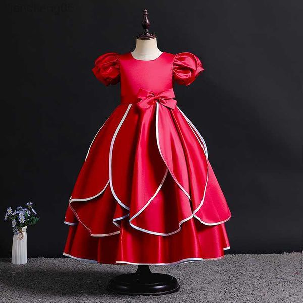 girl's dresses 2023 princess ball gown for teens girl baby girls satin puff sleeves long dress infant luxurious vestidos for stage show, Red;yellow
girl's dresses 2023 princess ball gown for teens girl baby girls satin puff sleeves long dress infant luxurious vestidos for stage show, Red;yellow