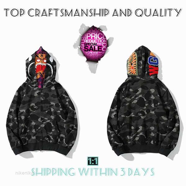 craftsmanship mens hoodies tiger full zip jacket designer men women harajuku stylist shark sweatshirt fashion co-branding camouflage double, Black
craftsmanship mens hoodies tiger full zip jacket designer men women harajuku stylist shark sweatshirt fashion co-branding camouflage double, Black