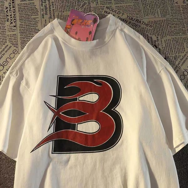 men's tshirts pure cotton american brand oversize flame letter short sleeved tshirt loose ins couple women half harajuku y2k 230223, White;black
men's tshirts pure cotton american brand oversize flame letter short sleeved tshirt loose ins couple women half harajuku y2k 230223, White;black