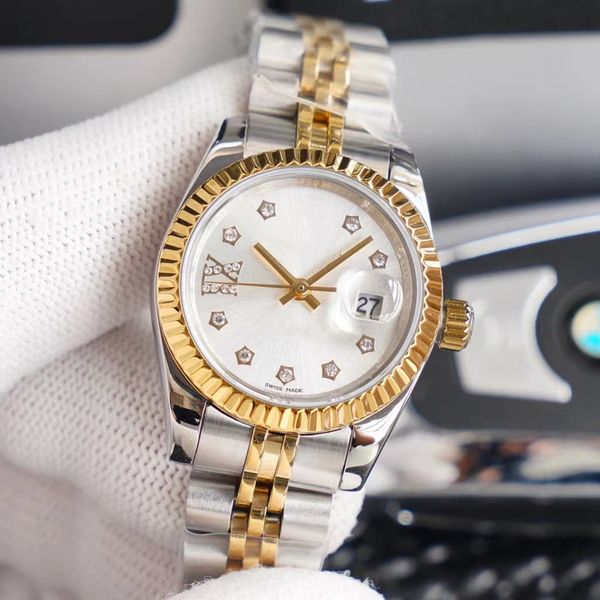 with box women watches sapphire crystal automatic mechanical 2813 high-quality datejust watches jubilee gold diamond bezel lady watch gift 2, Slivery;brown
with box women watches sapphire crystal automatic mechanical 2813 high-quality datejust watches jubilee gold diamond bezel lady watch gift 2, Slivery;brown
