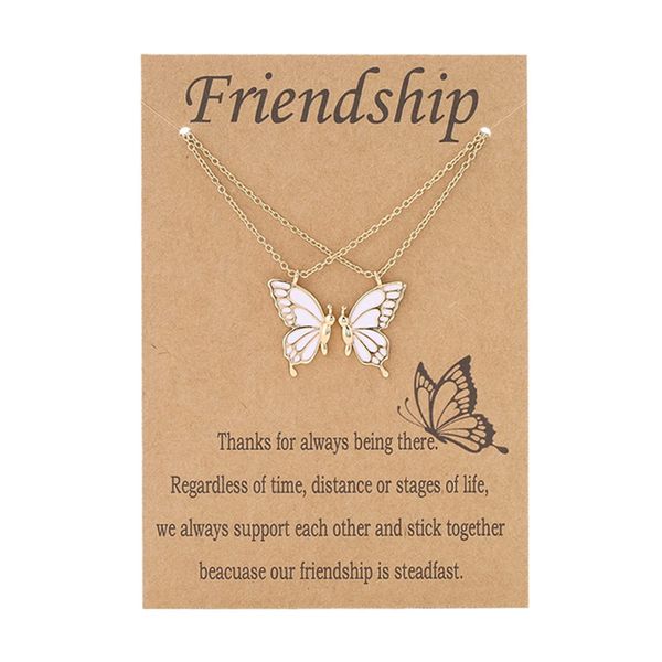fashion good friend couple butterfly pendant necklace with card jewelry neckalces gift accessories bulk price, Silver
fashion good friend couple butterfly pendant necklace with card jewelry neckalces gift accessories bulk price, Silver