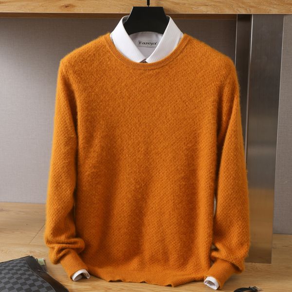men's tshirts clothing autumn winter mink cashmere sweater solid color big rice grain knit jumper large size loose casual base 230223, White;black
men's tshirts clothing autumn winter mink cashmere sweater solid color big rice grain knit jumper large size loose casual base 230223, White;black