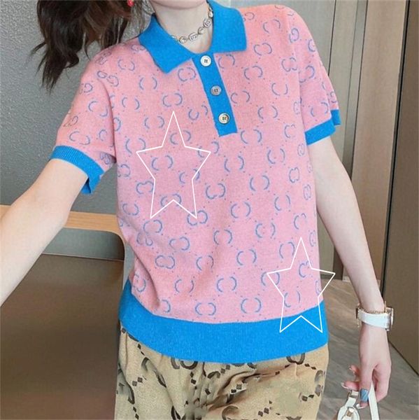23ggss summer new women's knits tees sweaters fashion casual luxury brand designer knits sweaters t-shirt h118, White
23ggss summer new women's knits tees sweaters fashion casual luxury brand designer knits sweaters t-shirt h118, White