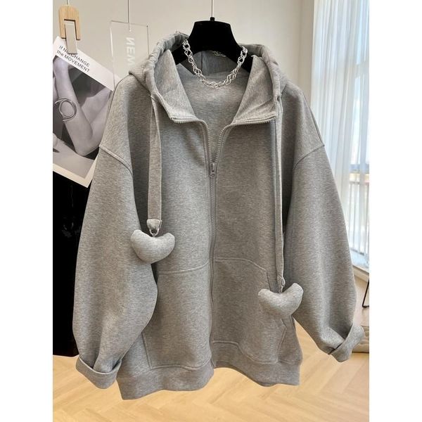 womens hoodies sweatshirts highquality women autumn winter trendy hooded oversized coats fashion casual solid color zippered cardigan hoodie, Black
womens hoodies sweatshirts highquality women autumn winter trendy hooded oversized coats fashion casual solid color zippered cardigan hoodie, Black