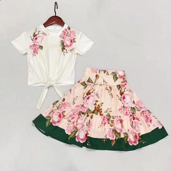 2023 new high-end baby clothing sets girls short sleeved suits summer children western style european and american style skirt kids sets, White
2023 new high-end baby clothing sets girls short sleeved suits summer children western style european and american style skirt kids sets, White