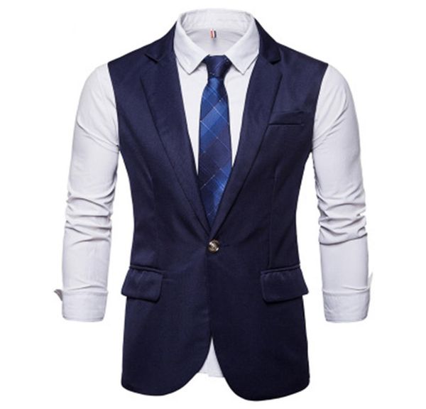 2018 new men039s vest men039s long single button suit business casual vest banquet wedding daily7782268, Black;white
2018 new men039s vest men039s long single button suit business casual vest banquet wedding daily7782268, Black;white
