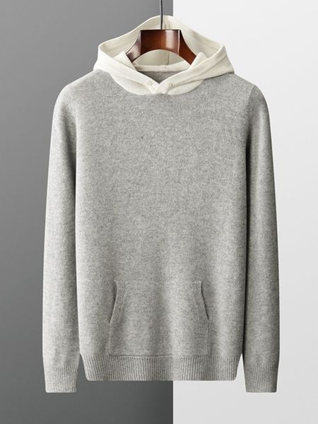 men's tshirts sweater 100 pure wool knitted pullover autumn and winter thickened cashmere casual loose men's 230223, White;black
men's tshirts sweater 100 pure wool knitted pullover autumn and winter thickened cashmere casual loose men's 230223, White;black