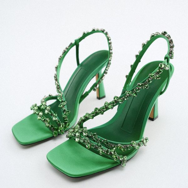 sandals traf women beaded strap heeled sandal summer green hdiamond pumps luxury wedding high heel shoe blue slingback heels 230223, Black
sandals traf women beaded strap heeled sandal summer green hdiamond pumps luxury wedding high heel shoe blue slingback heels 230223, Black