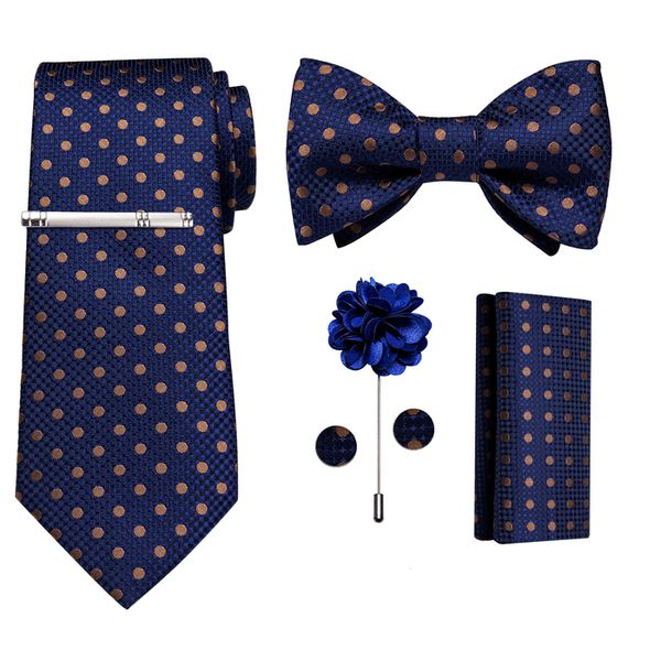 bow ties brown dot blue men's neck handkerchief cufflinks self wedding party accessories butterfly cravate homme 230224, Black;gray
bow ties brown dot blue men's neck handkerchief cufflinks self wedding party accessories butterfly cravate homme 230224, Black;gray