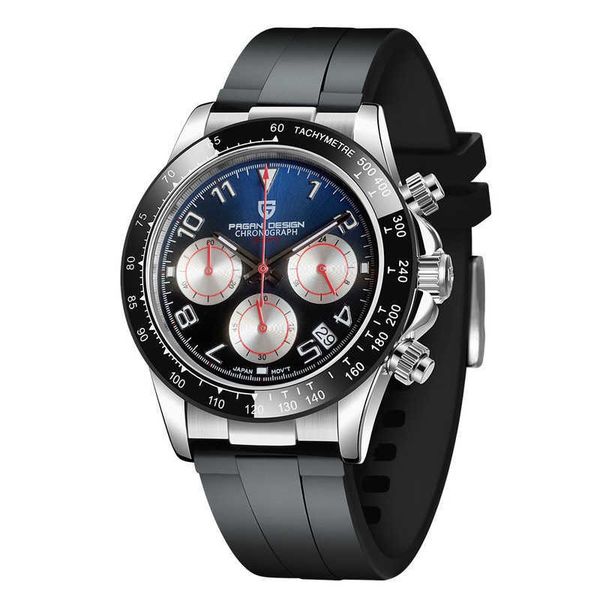 pagani design six hands small dial calendar luminous men's quartz watch pd-1687, Slivery;brown
pagani design six hands small dial calendar luminous men's quartz watch pd-1687, Slivery;brown