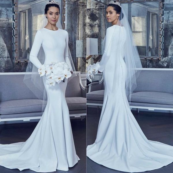 party dresses elegant 2023 o-neck long sleeve button satin wedding pleated white sweep train mermaid bridal gowns for women 230224, White;black
party dresses elegant 2023 o-neck long sleeve button satin wedding pleated white sweep train mermaid bridal gowns for women 230224, White;black