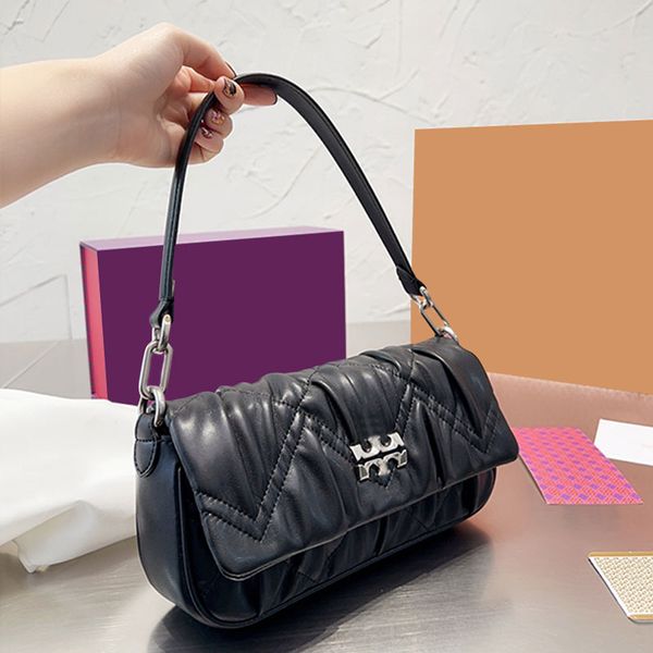 pleated crossbody bag half chain shoulder bags women cloud handbags flap axillary bags purse genuine leather 13 colours multifunctional hand