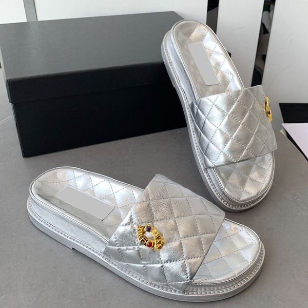womens platform heels slippers cowhide sandals with chain quilted texture golden metal slide flip flops slip-on silver mule ladies shower ro, Black
womens platform heels slippers cowhide sandals with chain quilted texture golden metal slide flip flops slip-on silver mule ladies shower ro, Black