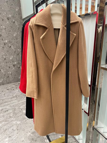 women's jackets autumn and winter highend m family camel wool cashmere coat women's long water ripple women 230223, Black;brown
women's jackets autumn and winter highend m family camel wool cashmere coat women's long water ripple women 230223, Black;brown