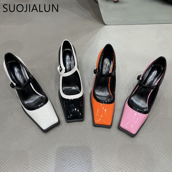 dress shoes suojialun 2023 brand women pumps fashion square toe shallow ladies elegant high heel sandal 230224, Black
dress shoes suojialun 2023 brand women pumps fashion square toe shallow ladies elegant high heel sandal 230224, Black