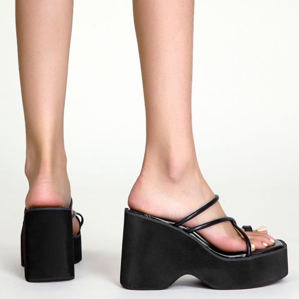 sandals platform wedges for women strappy flip flop slipper shoes 2023 summer goth casual cross band thong brand 230223, Black
sandals platform wedges for women strappy flip flop slipper shoes 2023 summer goth casual cross band thong brand 230223, Black