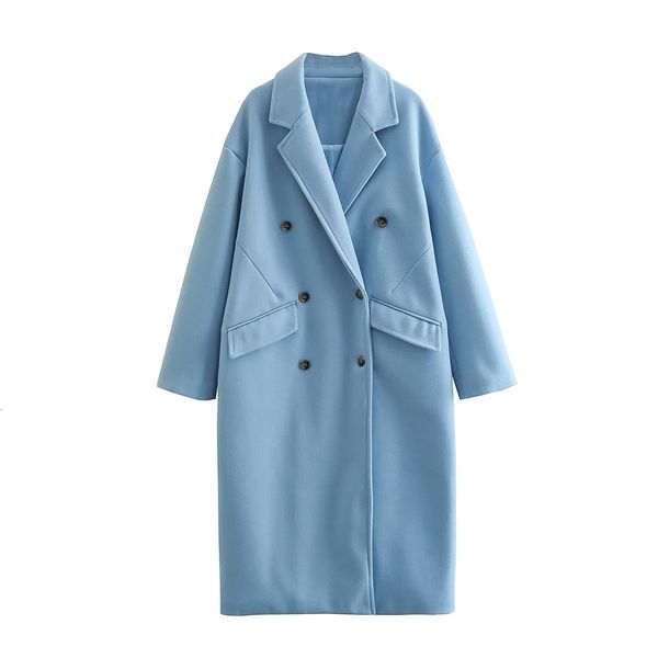 women s jackets pb za autumn winter woman woolen loose coat double breasted korean fashion casual oversize long overcoat 8835726 230223, Black;brown
women s jackets pb za autumn winter woman woolen loose coat double breasted korean fashion casual oversize long overcoat 8835726 230223, Black;brown