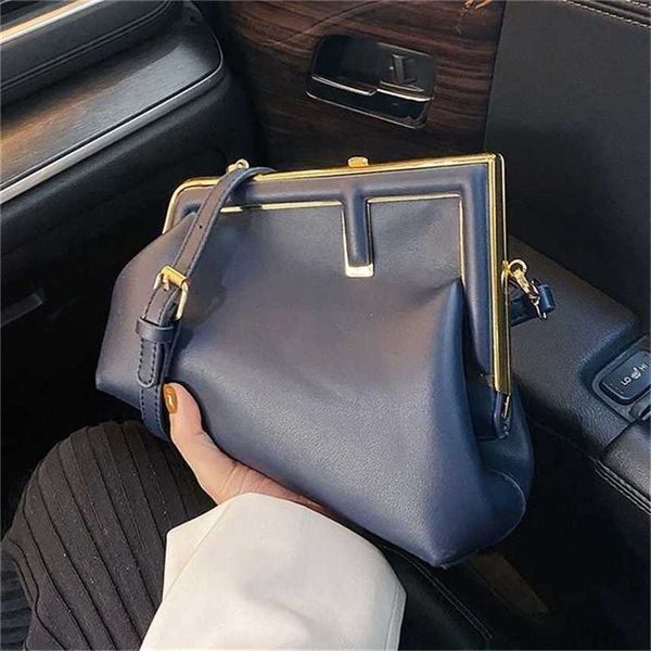 handbag 2023 new bag popular clip contrast color diagonal