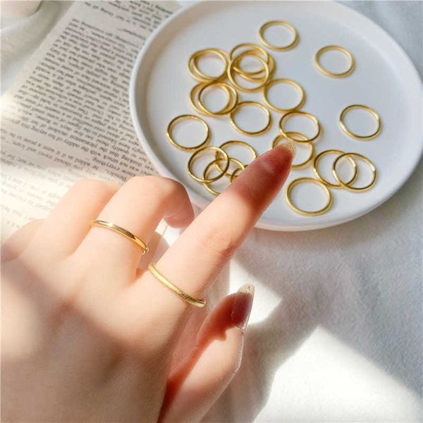solid plain ring bag 18k gold ancient method inheritance sand gold smooth ring korean couple, Silver
solid plain ring bag 18k gold ancient method inheritance sand gold smooth ring korean couple, Silver