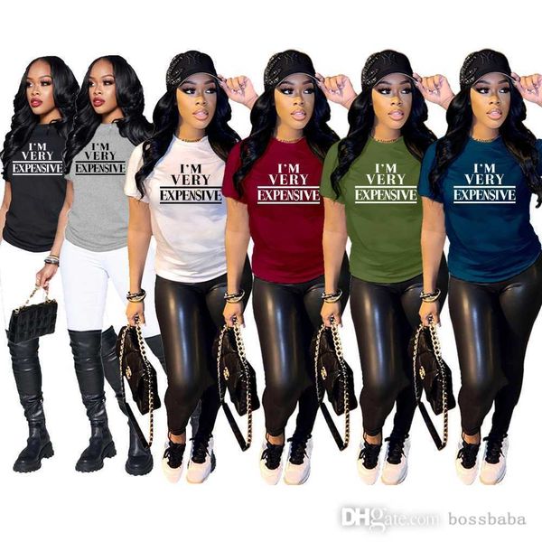 women t shirt designer 2023 new summer characteristic letter printing casual style short-sleeved 6 colours s-xxl, White
women t shirt designer 2023 new summer characteristic letter printing casual style short-sleeved 6 colours s-xxl, White