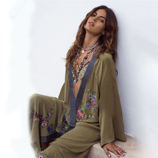 casual dresses vestidos boho hippie chic vintage floral embroidery cardigan beach trip kimono pareo long sleeve cape cover maxi dress 230224, Black;gray
casual dresses vestidos boho hippie chic vintage floral embroidery cardigan beach trip kimono pareo long sleeve cape cover maxi dress 230224, Black;gray