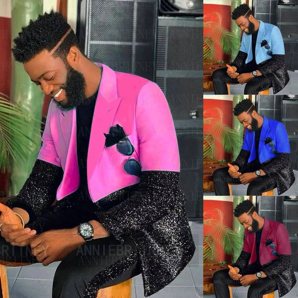men s tracksuits tailor made man luxury blue wedding suits for men black sequins custom costume homme 2 piece elegant dress suit 230224, Gray
men s tracksuits tailor made man luxury blue wedding suits for men black sequins custom costume homme 2 piece elegant dress suit 230224, Gray