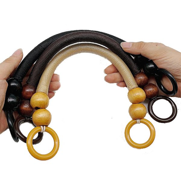bag parts accessories diy braided nylon handbag wooden handle rope beads bead s 230224, Black
bag parts accessories diy braided nylon handbag wooden handle rope beads bead s 230224, Black