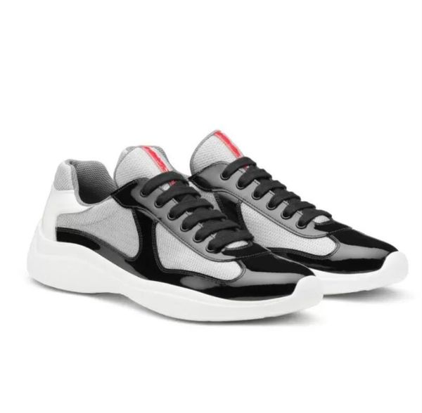 2023s/s america's cup sneakers shoes men patent leather & rubber sole fabric trainers wholesale technical breath skateboard casual walk, Black
2023s/s america's cup sneakers shoes men patent leather & rubber sole fabric trainers wholesale technical breath skateboard casual walk, Black