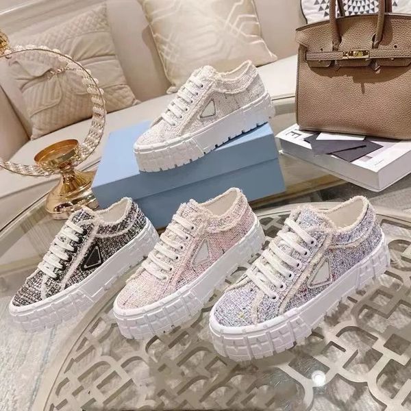 lady designer casual shoes triangle thick sole double wheel nylon sneakers women white canvas luxury low leather shoes 7egp, Black
lady designer casual shoes triangle thick sole double wheel nylon sneakers women white canvas luxury low leather shoes 7egp, Black