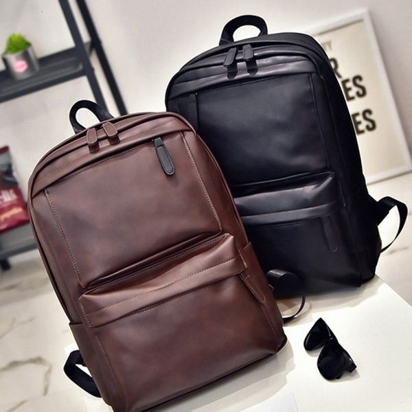 school bags 2023 couples backpacks style pu leather double bib horizontal pull computer men s 230224
school bags 2023 couples backpacks style pu leather double bib horizontal pull computer men s 230224